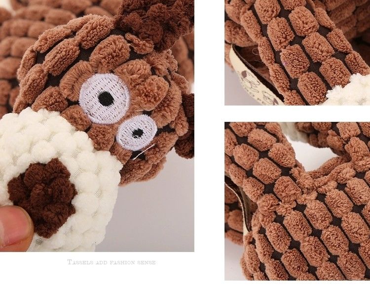 Jouets d'animal familier de chien de mastication pour de petits grands chiens moyens réduisant les jouets vigoureux de chien de peluche d'ennui