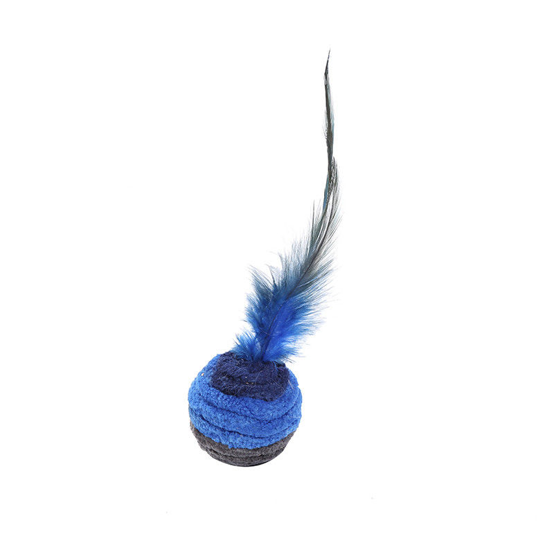 Souris autoexcitée Cat Toy Anti Depression de plume de Cat Pet Toys Dark Blue