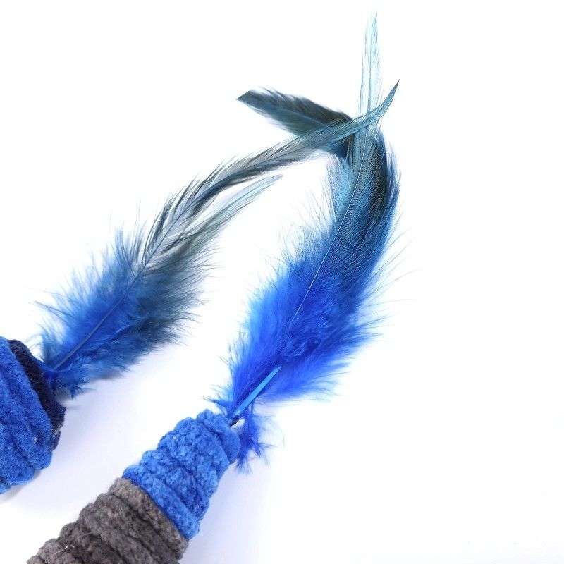 Souris autoexcitée Cat Toy Anti Depression de plume de Cat Pet Toys Dark Blue