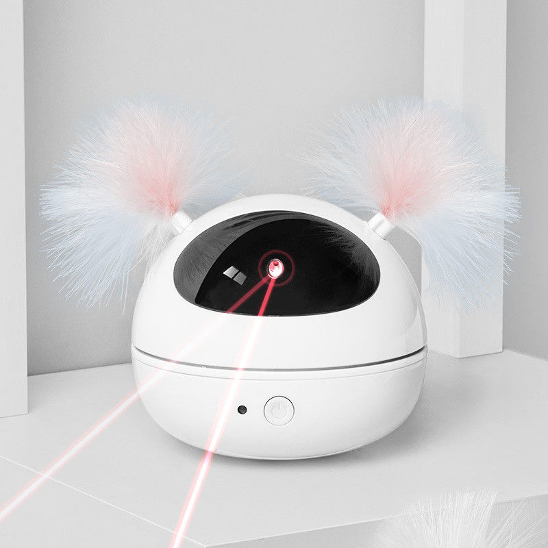 Jouet automatique de Cat Laser Toys Interactive Kitten pour les chats d'intérieur Smart tournant aléatoire Cat Feat électronique robotique &quot;Marche/Arrêt&quot;