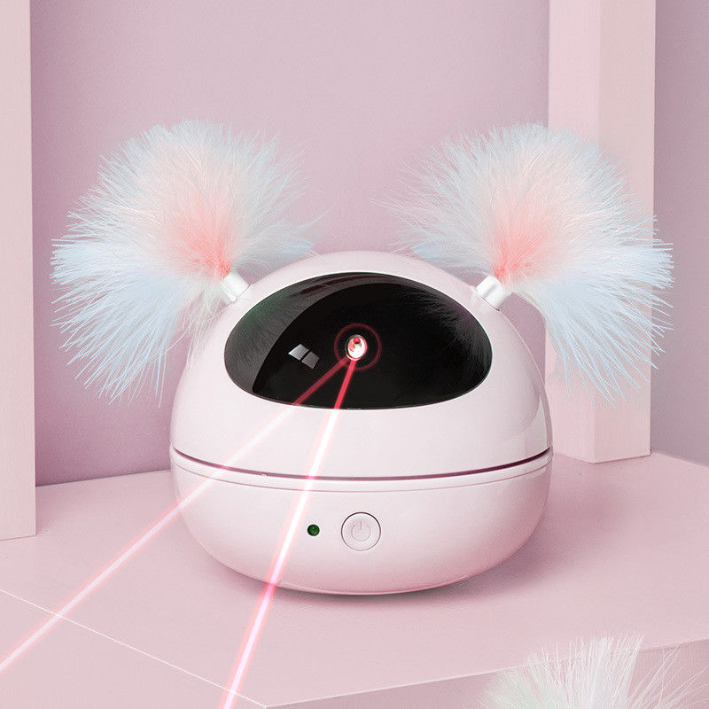 Jouet automatique de Cat Laser Toys Interactive Kitten pour les chats d'intérieur Smart tournant aléatoire Cat Feat électronique robotique &quot;Marche/Arrêt&quot;
