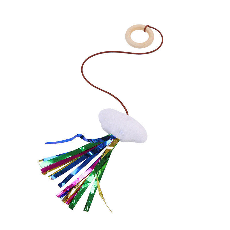 Le laser interactif Cat Teaser Toy Feathers Wand a assorti les chaussures vocales de peluche que les oiseaux forment Cat Toy Set