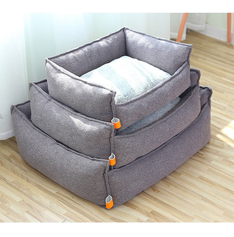 Lit confortable d'animal familier de sommeil respirable durable de rectangle pour de grands petits chiens moyens