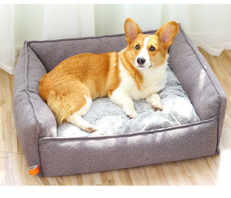 Lit confortable d'animal familier de sommeil respirable durable de rectangle pour de grands petits chiens moyens