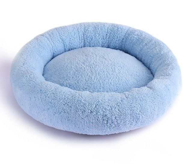 Sofa lavable 560g de coussin de peluche de beignet de lit rond mou de luxe de chien pour le chat