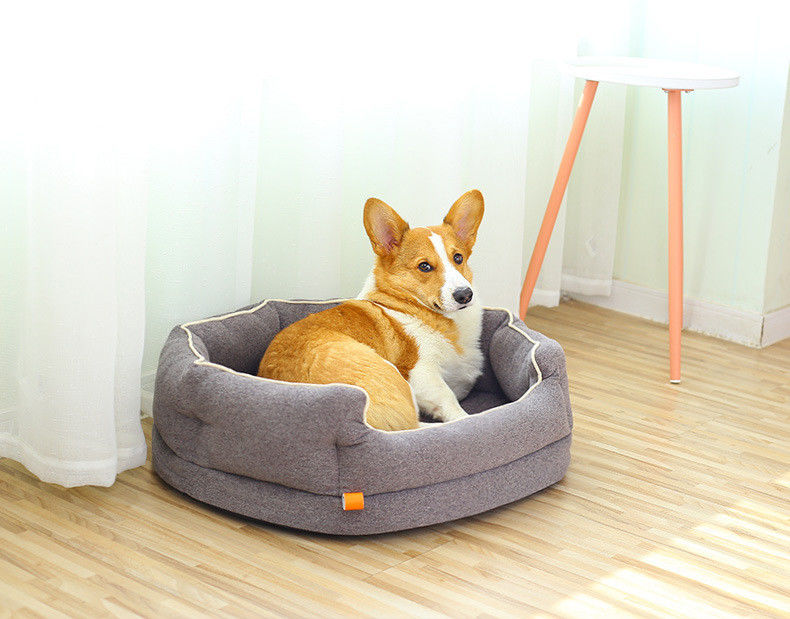 Lit confortable détachable d'animal familier autour de chien orthopédique Sofa Sponge Massage Deep Sleep