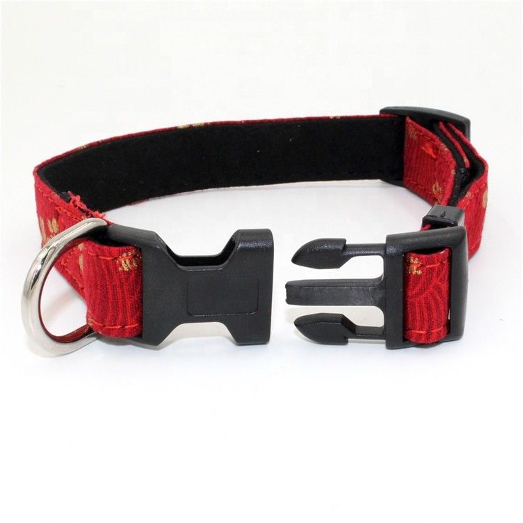 Harnais imprimé de laisse de collier de Sakura Suede Substrate Puppy Dog réglé avec le style japonais de clips D