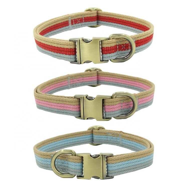 D'alliage de boucle de corde de chien 3 ensembles en bronze gravé de collier et de laisse de sangle de couleur de la laisse