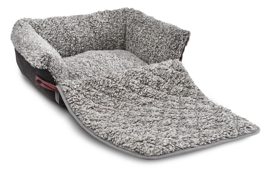 Tapis démontable détachable de Flip Cover Comfortable Pet Bed Grey Dog Sofa Cushion With