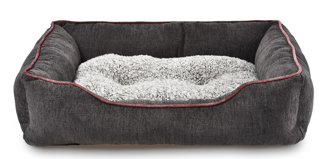 Grand divan orthopédique de luxe de revêtement imperméable de sofa de lit de chien avec la couverture lavable démontable