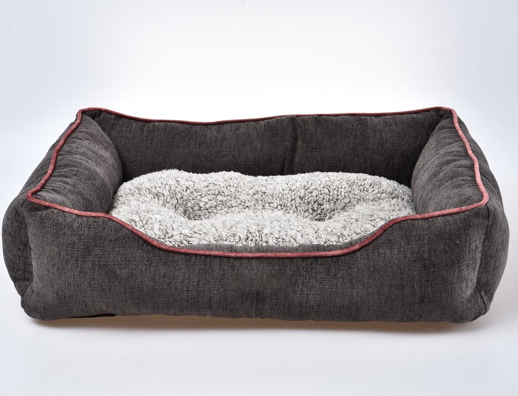 Grand divan orthopédique de luxe de revêtement imperméable de sofa de lit de chien avec la couverture lavable démontable