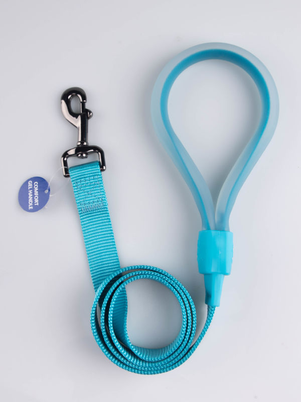 Formation en nylon durable de laisses de chien de poignée de silicone et laisse de marche de corde de chien