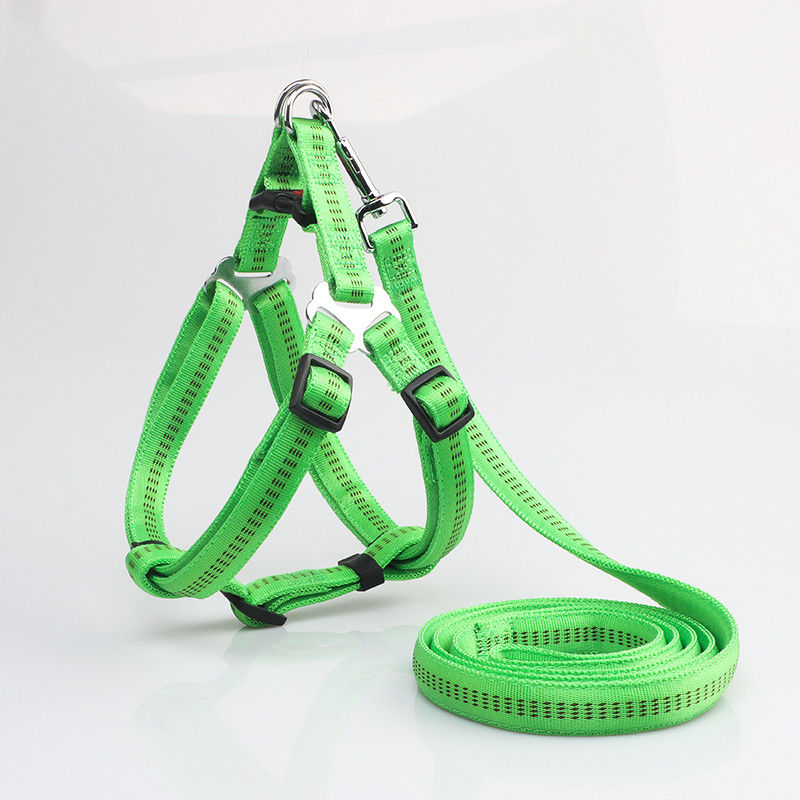 Aucun absorbant de traction ne glissent non l'ensemble réglable réfléchi de collier de laisse de harnais de chien en nylon