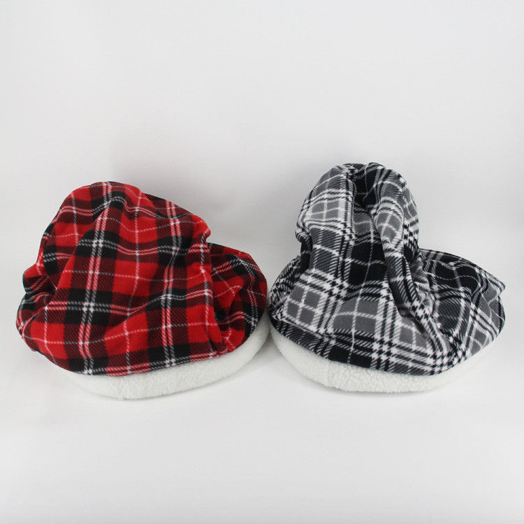 Sac de couchage confortable de chiot de peluche d'agneau de lit d'animal familier de chiens extérieurs et d'intérieur de chats
