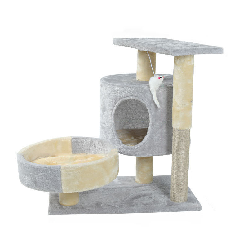 Logement de niveau multi Cat Climber Tower Sisal Large en bois Cat Scratching Post