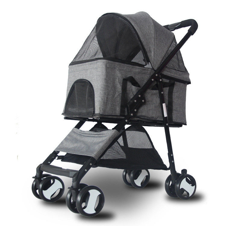 Poussette détachable extérieure se pliante de luxe 600D 36KG de toile de transporteur d'animal familier