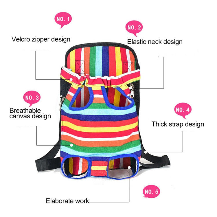Jambes hors des mains Front Dog Carrier Backpack Travel réglable libre pour le petit chiot moyen