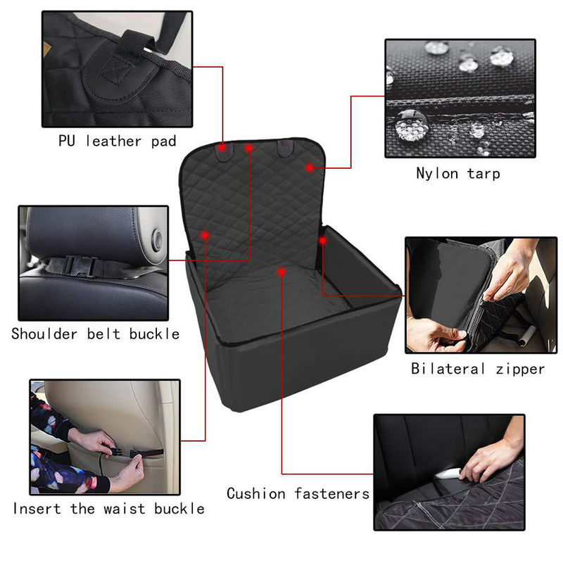 Voiture Seat portative de propulseur de chien de surclassement avec l'agrafe sur la laisse 1000g imperméable de sécurité