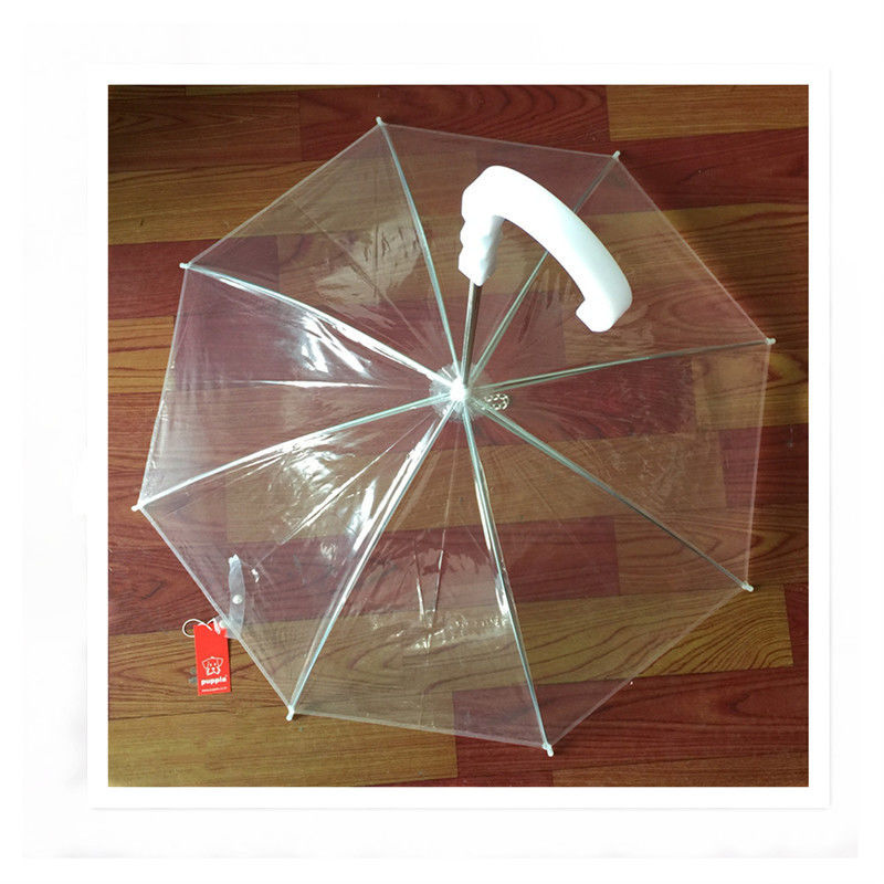 Petits parapluies transparents clairs extérieurs de chien pour des chiens antipluies