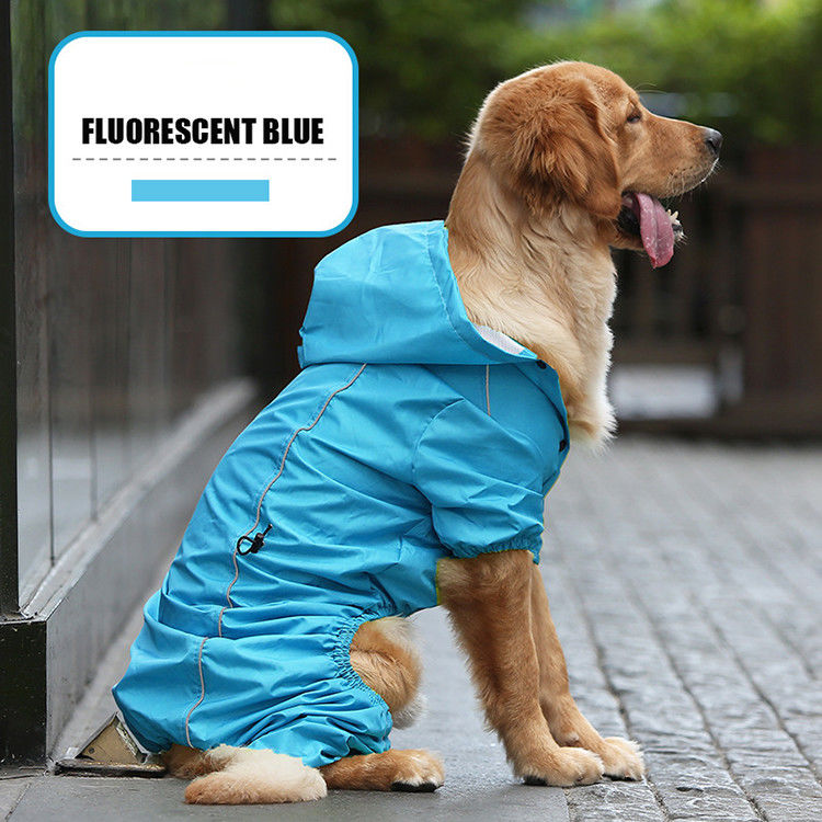 Costume réfléchi respirable chaud de pluie de chien de l'imperméable S-XXL de chien jaune d'hiver