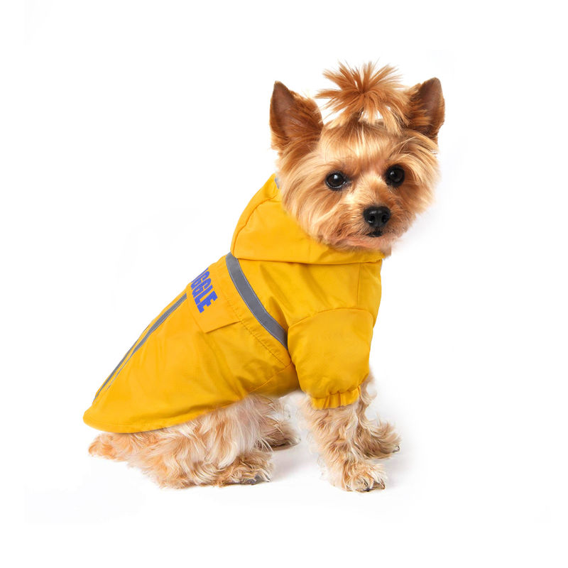 Vestes lumineuses uniques de pluie d'imperméable réfléchi extérieur d'animal familier avec le sac de stockage pour des chiens