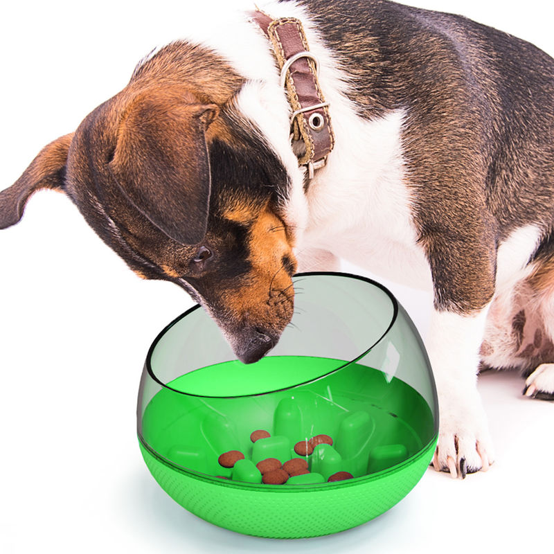 La flaque lente de cuvette de formation d'aliments pour chiens d'animal familier rendent la cuvette lente 19*19*13.5cm résistante de chien de consommation