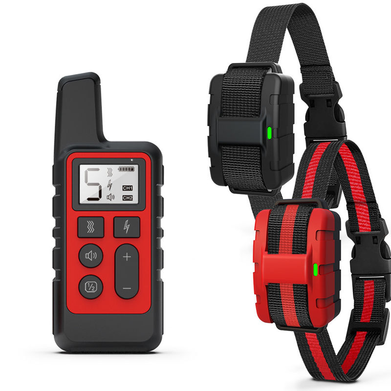 L'animal familier traite le collier rechargeable de choc de collier de formation de soin du chien 1000Feet pour de grands chiens