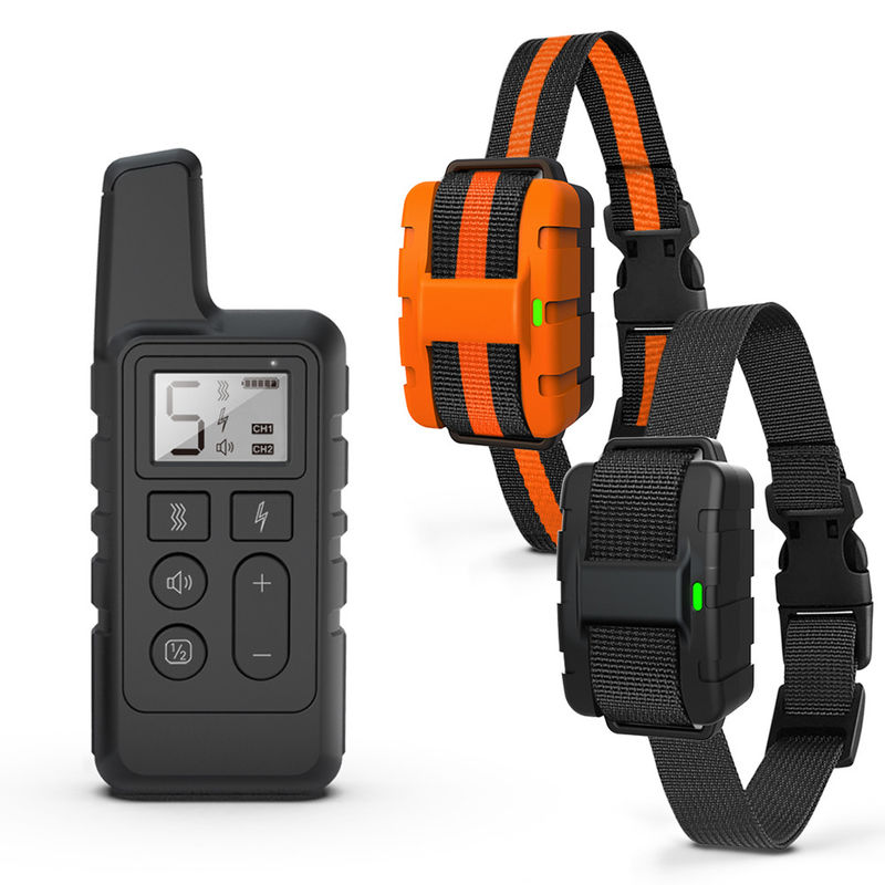 L'animal familier traite le collier rechargeable de choc de collier de formation de soin du chien 1000Feet pour de grands chiens