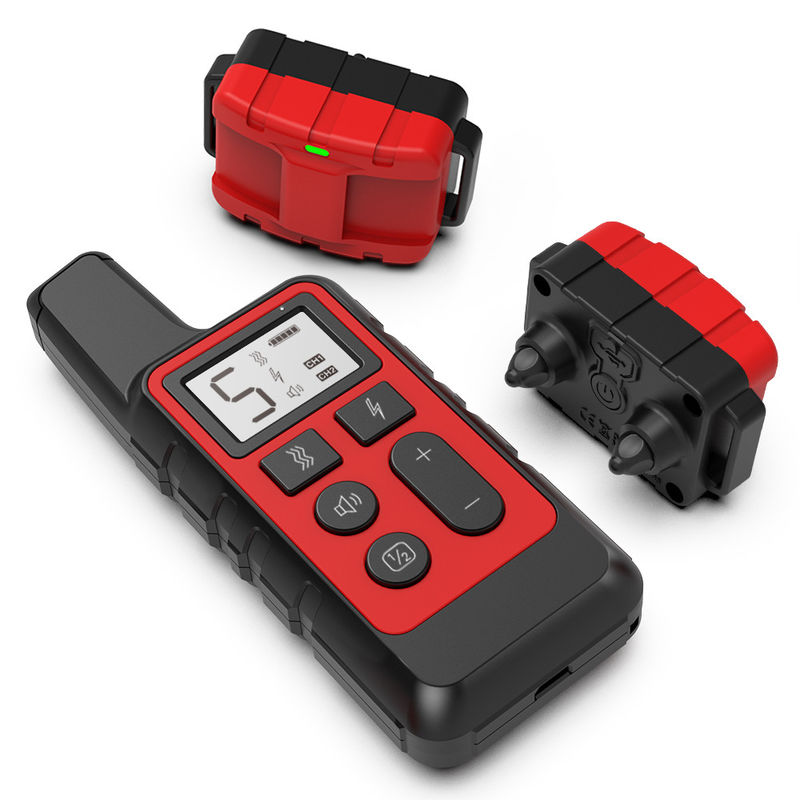 L'animal familier traite le collier rechargeable de choc de collier de formation de soin du chien 1000Feet pour de grands chiens