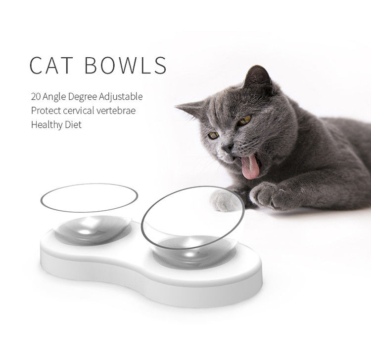Doubles petits animaux élevés de Cat Food Bowls Funny For 32.3*16.5*9.5cm