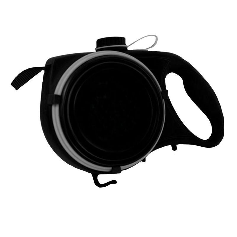 5 multifonctionnels dans 1 bouteille d'eau en nylon de laisse de chien avec le distributeur de sac de déchets de cuvette