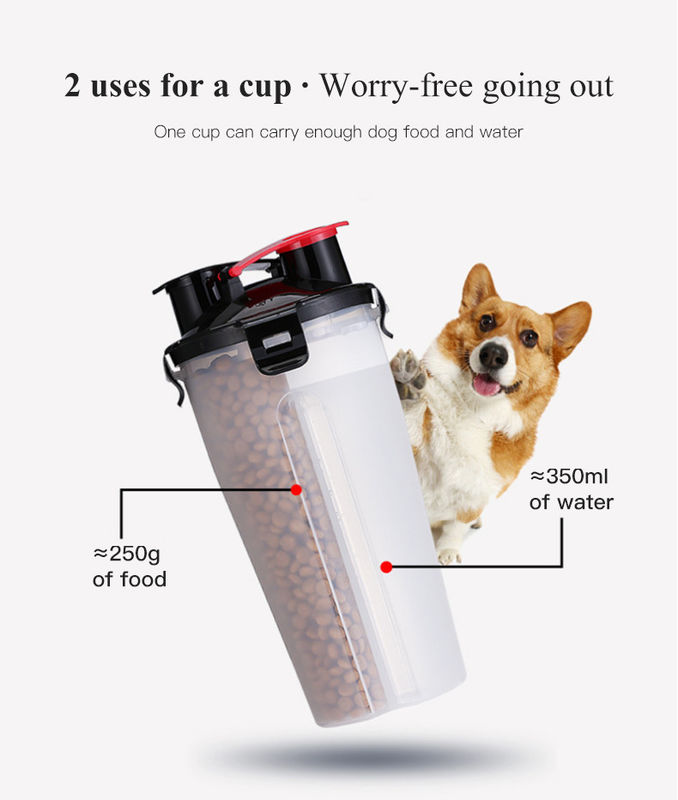 Bouteille d'eau portative de chien de preuve de fuite de voyage d'animal familier de Hallupets pour augmenter la marche