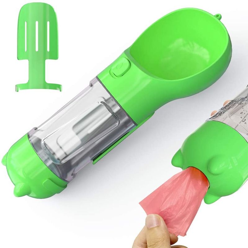 Cuvette potable des chiens 500ML de voyage de bouteille d'eau de tasse d'animal familier portatif de distributeur