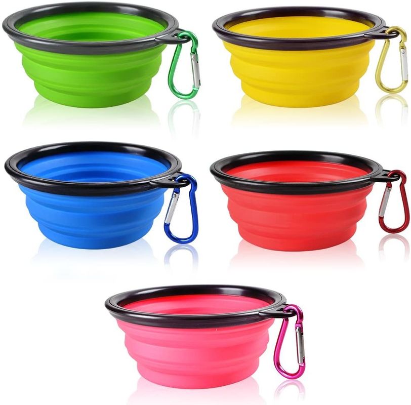 Cuvette pliante de chien pliable de voyage de bande expansible pour le chat d'animal familier