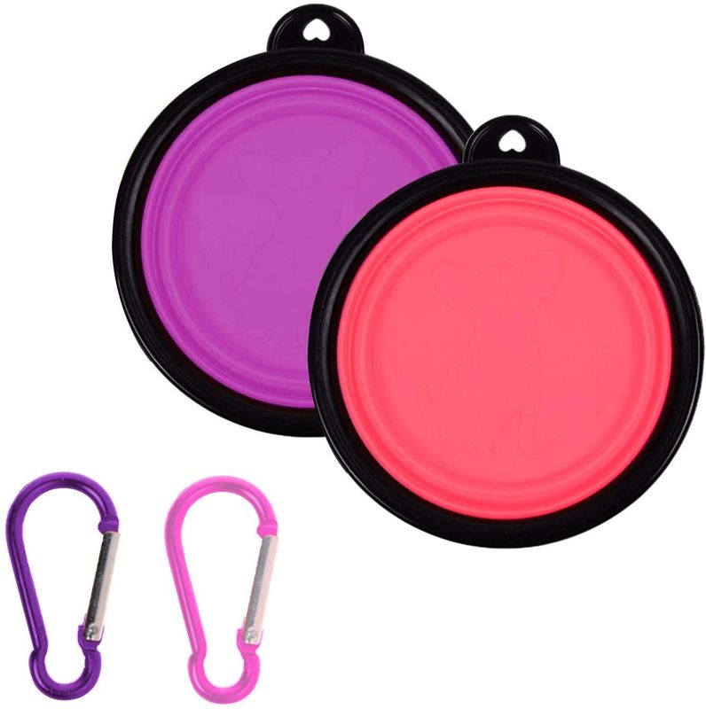 Cuvette pliante de chien pliable de voyage de bande expansible pour le chat d'animal familier