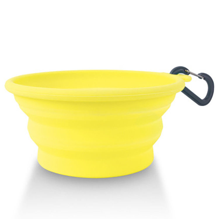 cuvette pliante de l'eau de chien de silicone de 365ml 685ml pour des activités en plein air