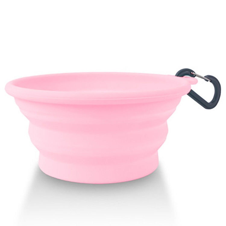 Cuvette extérieure de l'eau de voyage de silicone pour la cuvette de Cat Dog Food And Water de chiens