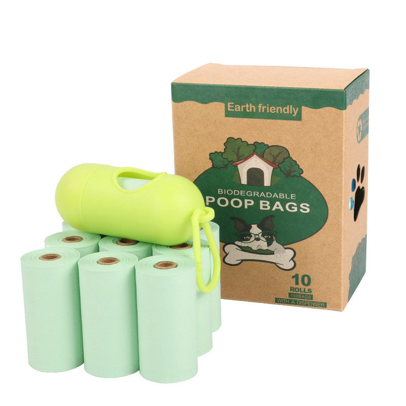 La dunette biodégradable libre en plastique compostable de chien de 100% met en sac avec le distributeur