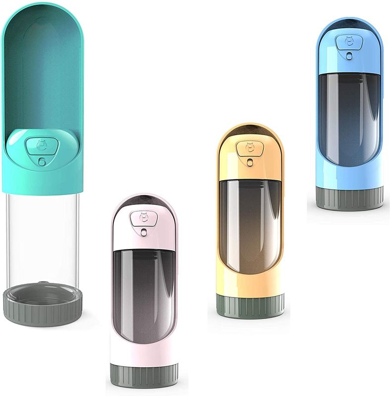Le distributeur portatif pliable de l'eau pour l'animal familier H2O de chiens met BPA en bouteille les 10 onces libre 300ml
