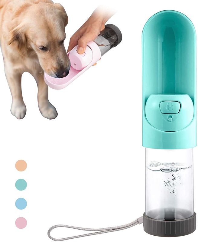 Bouteille d'eau portative pliante de chien pour la marche extérieure