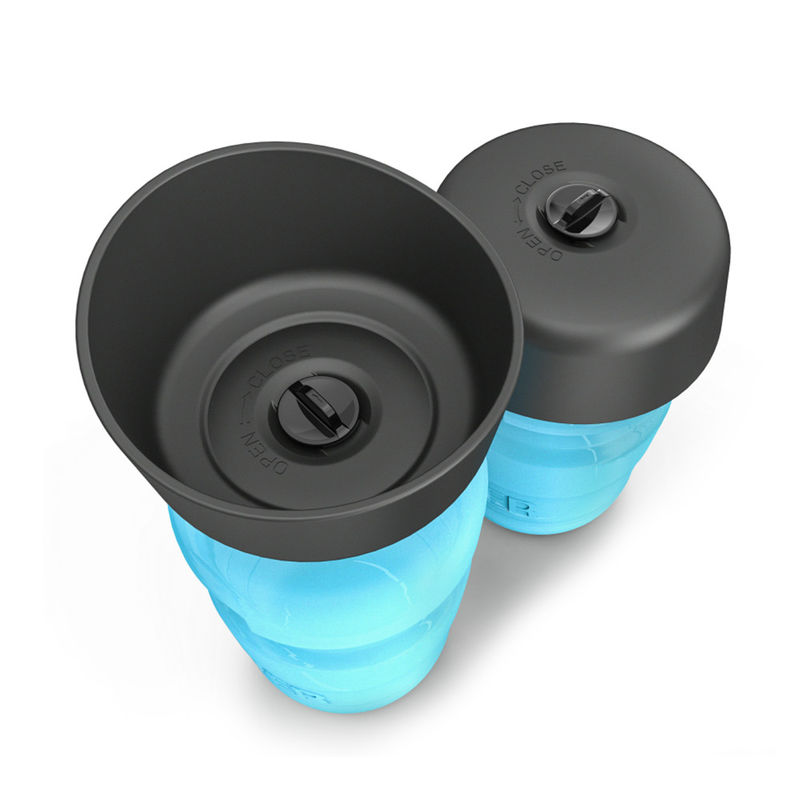 Voyage pliable BPA de bouteille d'eau de chien de compression d'animal familier de 18 onces libre