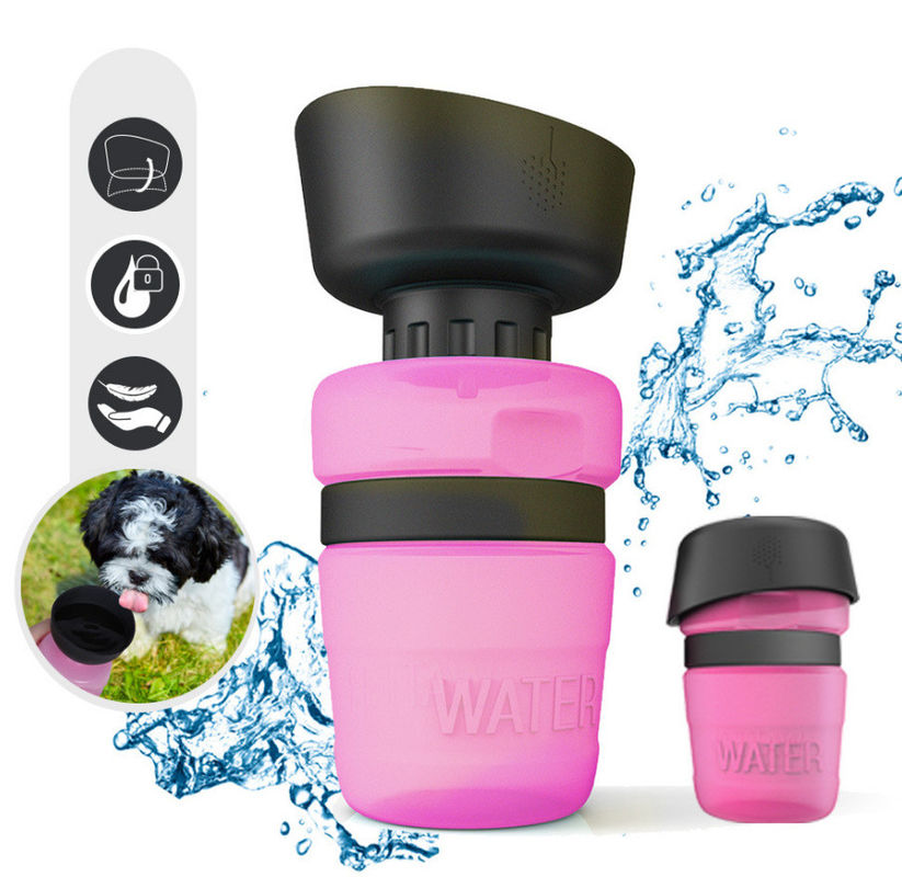 Preuve de fuite en dehors de bouteille d'eau portative de chien de compression