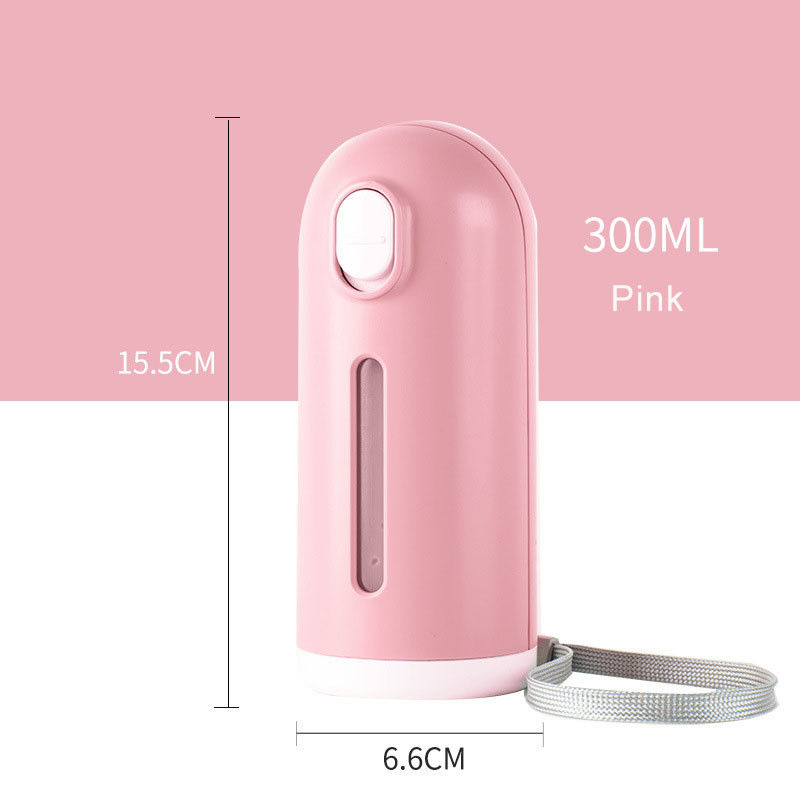 300ml petite bouteille d'eau portative de chien de voyage de 10 onces de glisser des fontaines de preuve d'automne de couverture