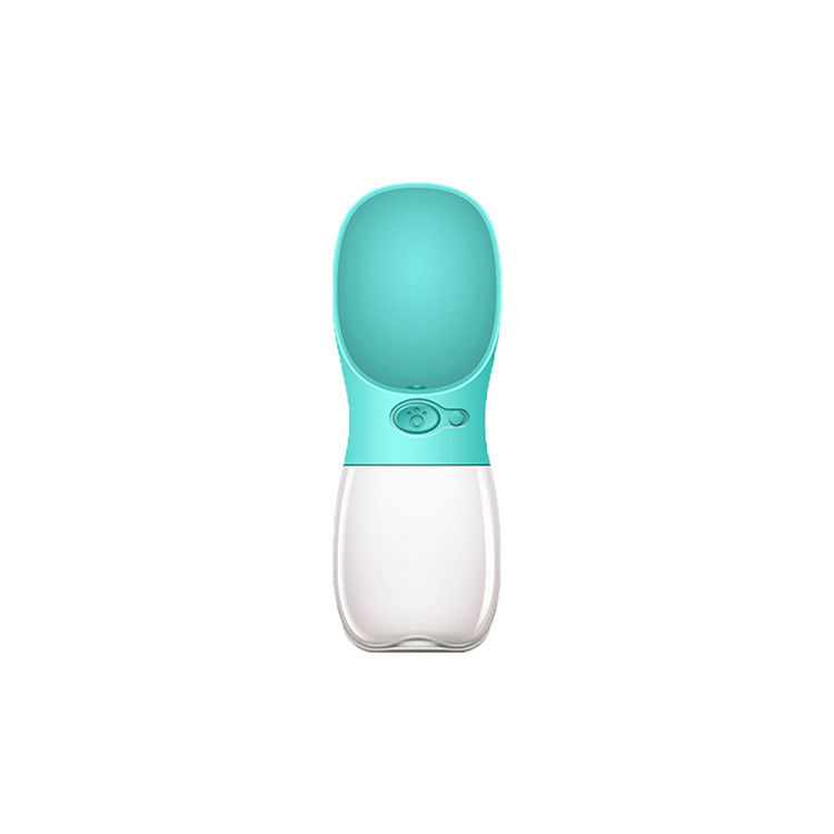 La bouteille d'eau pliable 550ml de chien de PC d'ABS choie le distributeur de l'eau pour le boire d'animal familier
