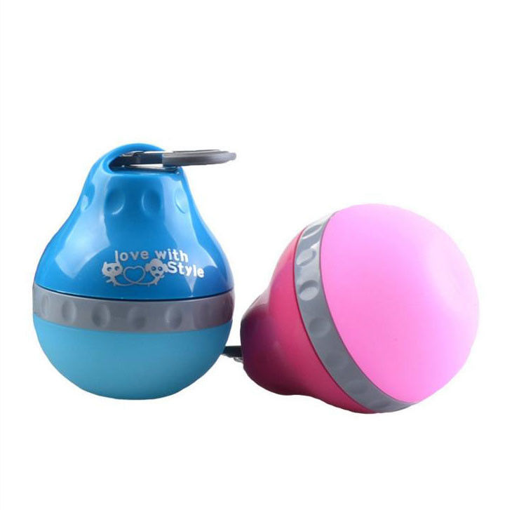 Bouteille d'eau de chien d'ABS et de silicone pliable et portative pour la nourriture et l'eau