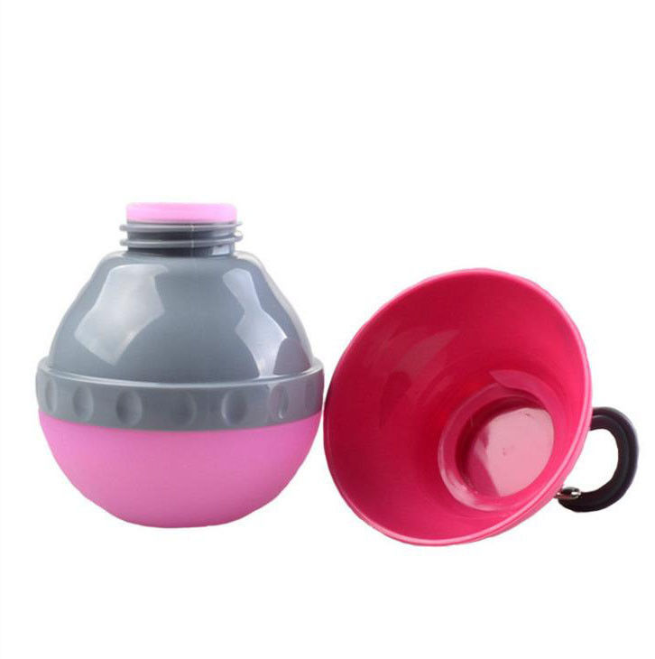 Bouteille d'eau de chien d'ABS et de silicone pliable et portative pour la nourriture et l'eau