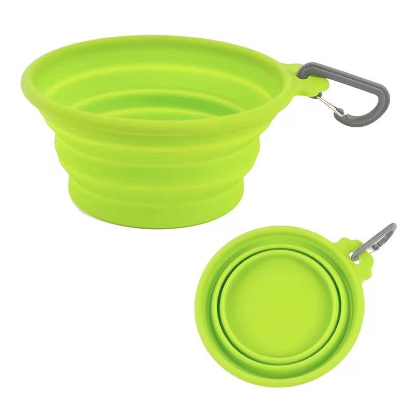 cuvette expansible de chien du silicone 24oz pour le plat de alimentation et de arrosage de voyage