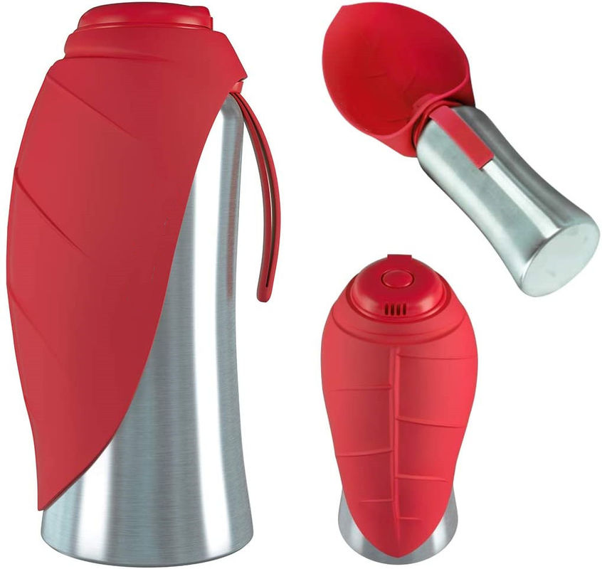 Bouteille d'eau chaude de chiot pliable de chien 18 onces