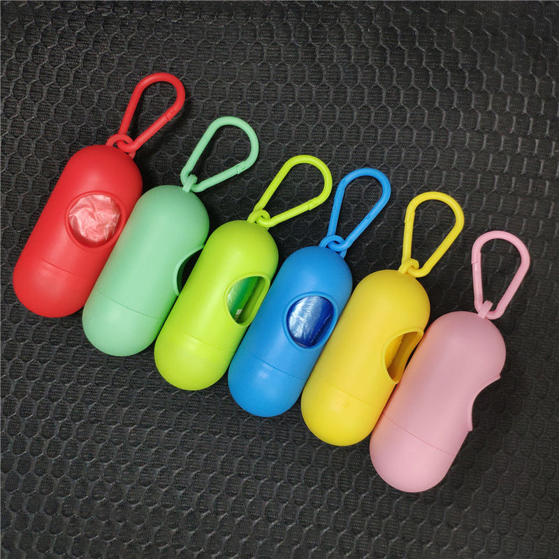 Support extérieur de sac de dunette de chien de boîte de déchets d'ordures de distributeur de sac de dunette de chien portatif de silicone