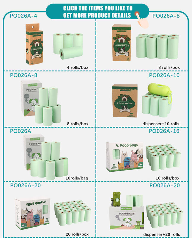 Cat Dog Poop Bag Dispenser 100% biodégradable